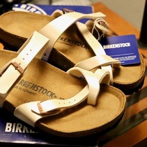 BIRKENSTOCK MAYARI PEARL WHITE Birko-Flor